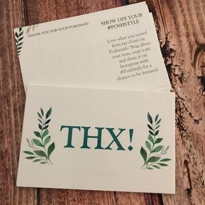 25 Thank you cards
